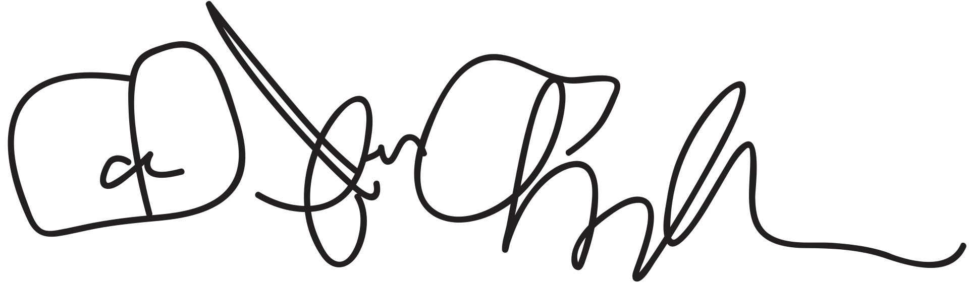 official signature of celebrity Dave Chappelle