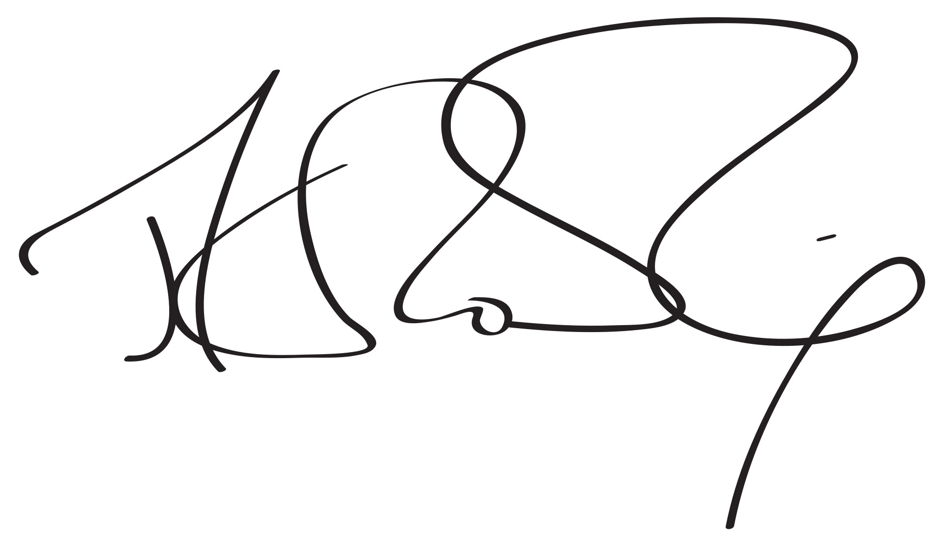 official signature of celebrity J.K. Rowling